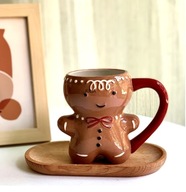 300ml piernikowy kubek kreskówka słodki kubek świąteczny 3D piernik