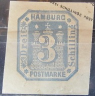 Niemcy Hamburg stary znaczek (2/28