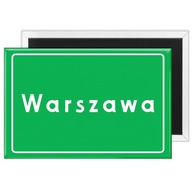 MAGNES TURYSTYCZNY Warszawa na lodówkę NAZWA MIASTA WSI PAMIĄTKA Z PODRÓŻY