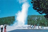 USA - PARK NARODOWY YELLOWSTONE - GEJZER OLD FAITHFUL - UNESCO