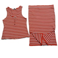 BLUZKA ZE SPÓDNICĄ-GARSONKA LETNIA PASKI ROZM.44__NEXT