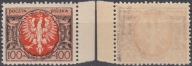 137** czarnobrązowy/pomarańczowy , pap. m , ZL 11 1/2 , gw. Walocha "OPIS"