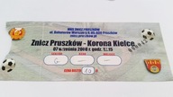 bilet ZNICZ Pruszków - KORONA Kielce 07.09.2008
