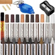 ZESTAW DO NAPRAWY PANELI MEBLI MARKERY WOSKI LAKIER LAMPA UV DRZEWA DREWNA