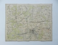 CZĘSTOCHOWA, MOKRA, KŁOBUCK - ORYGINALNA MAPA SZTABÓWKA WP WIG, MAPNIK 1939