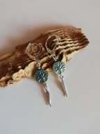 STYLOWE KOLCZYKI HEMATYT srebro 925 drzewko szczęścia