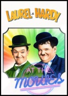 A2 PLAKAT FILMOWY FILM LAUREL & HARDY AT THE MOVIES , FLIP I FLAP, (1932)