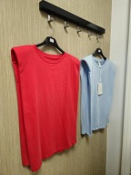 Bluzka koszulka czerwona z poduchami, r Uni Italy bawełna !!!