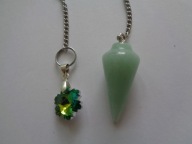 Wahadełko jasnozielony aventurin z koniczynką