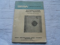 AUTOMATYCZNA PRALKA BĘBNOWA PREDOM POLAR INSTRUKCJA OBSŁUGI