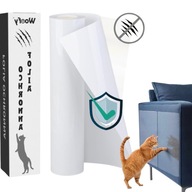 FOLIA OCHRONNA PRZECIW DRAPANIU DLA KOTA NA MEBLE KANAPĘ MOCNA 300x45cm