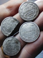 Aleksander II 15 kopiejek 1862 MI, Petersburg i pozostałe srebrne kopiejki