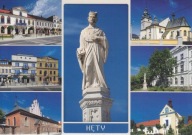 KĘTY - POMNIK ŚW. JAN KANTY - RYNEK - URZĄD - KLASZTOR - KOŚCIÓŁ - SZKOŁA