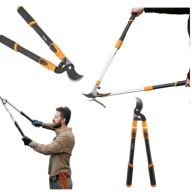 NOŻYCE RĘCZNE ALUMINIOWE TELESKOPOWE DO GAŁĘZI ŻYWOPŁOTU KRZEWÓW REGULOWANE