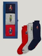 BESTSELLER SKARPETY BAWEŁNIANE Z MISIEM RALPH-LAUREN ZIMOWE GRUBE 3 SZT.