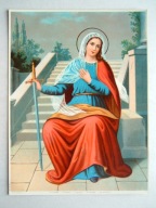 Św. Wiktoria Oleodruk chromolitografia obraz