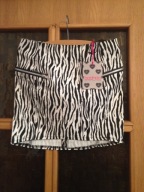 SPÓDNICZKA BOOHOO 8(36) METKA BIAŁO-CZARNA ZEBRA