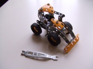 Meccano spychacz + 2 modele