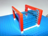 LEGO city straż garaż roleta drzwi brama garażowa prowadnice