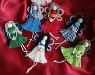 Aniołki - zestaw makrama