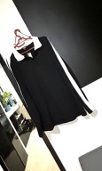 4 Bluza dresowa uniwersalna Boohooman czerń białe lampasy kołnierz duża 3XL