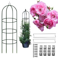 PERGOLA OGRODOWA TARASOWA NA BALKON METALOWA KOLUMNOWA DO RÓŻ KWIATÓW+KOTWY