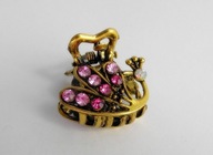 KLAMRA DO WŁOSÓW KAMIENIE MOSIĄDZ