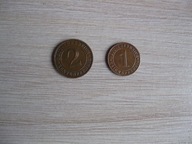 Niemcy Reich 1 pfennig 1936r 2 pfennig 1923r