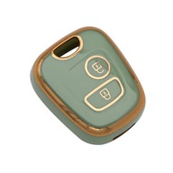 Zielono-złote etui na kluczyk PEUGEOT 106 107 206 CITROEN C1 C2 TOYOTA Aygo
