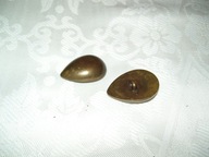 GUZIKI PLASTIKOWE, SERCA VINTAGE - 2 SZT.