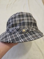 Dannimac kapelusz fedora czapka kratka wełna woole wollen hat 60cm