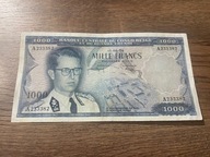 Kongo Belgijskie - 1000 franków - 1958 - bardzo rzadki