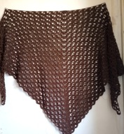 CHUSTA BRĄZ Z BŁYSKIEM AKRYL DZIEŃ MATKI DUŻA