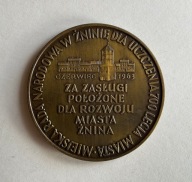 Medal Żnin - 700 lat praw miejskich - 1963