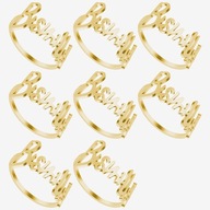 BISMILLAH ZŁOTE PIERŚCIENIE NA SERWETKI 12 SZTUK