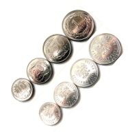 5 x 1 ZŁOTY 50 20 10 GROSZY 2019 EMISJA PLOTAŻOWA NBP (STAL POWLEKANA)