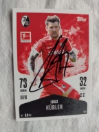 Karta topps match attax autograf Bundesliga Freiburg Lukas Kubler
