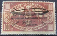 Gdańsk stary znaczek z nadrukiem Zeppelin (9/39