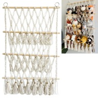 Kosz Na Zabawki Organizer Wiszący Worek Siatka Na Pluszaki Hamak Pojemnik