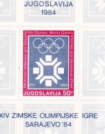 Jugosławia 1984 ** cena 3,50 zł kat.1,50€ - sport