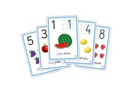 Karty edukacyjne CYFRY 1-10 | Nauka liczenia dla dzieci | Laminowane