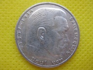 5 Marek 1937 F - Hindenburg - Gratis dostawa