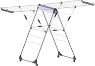 Suszarka LaundrySpecialist na Kółkach – Składana, z Klipsami na Bieliznę