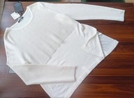 Max Mara biały sweterek oversize 38 NOWY