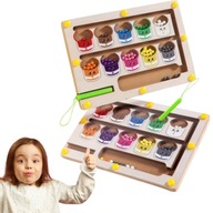TABLICA MAGNETYCZNA LABIRYNT KULKI LICZBY SORTER MONTESSORI DO DZIECI