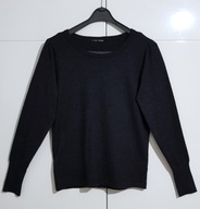 Sweter Z Błyszczącą Brokatową Nitką Czarny |R. S