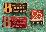 3xODZNAKA ZJAZD DELEGATOW OZSI KRAKÓW 1971 i 20LAT ZSI 1969