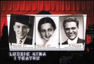 BLOK 243 (BLOK 212) - czysty - 4437 - 4439 - Ludzie kina i teatru 2012