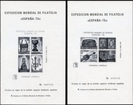 Hiszpania 1975 Znaczki Blok 19-20ND ** sztuka katedra wystawa