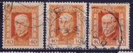 CZECHOSŁOWACJA 221-3 kas. -kolor- 1925